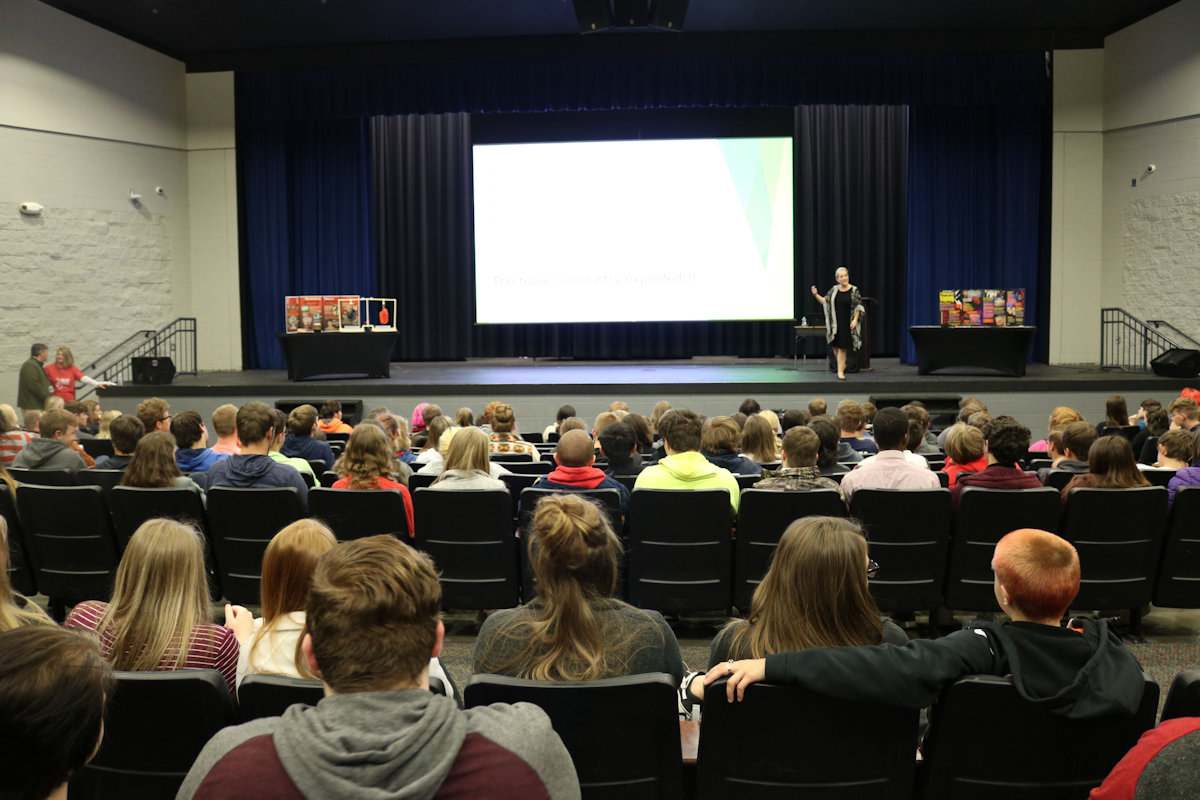 presentation in auditorium 